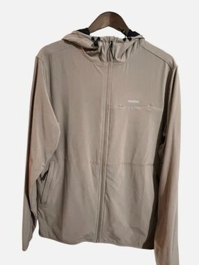New Tenore Flow Track   Beige Hooded Jacket  Lightweight